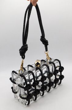 *New* Vintage Shoulder Bag Custom Acrylic Transparent Chain Clutch Evening Handbag BLK S2226 This brand new elegant clear evening purse stylish design is perfect for brides and bridesmaids. perfect for wedding party, sports event, go shopping, concerts and security check, clear purse have ample space to place items need in daily. It is made with custom acrylic transparent clear shoulder bag, clutch evening handbag, unique vintage style. Very fashionable design and new arrival, this bag comes with a adjustable strap . you can exchange the straps to use it as shoulder bag, purse and clutch. Match any dress. Product Features: *  Stunning Evening Bags With Simple & Elegant Style *  Classic Clutch Bags for Formal Occasions *  Acrylic Material with Handle Chain *  Style Feature :Buckle, clear pu Handbags For Formal Events, Black Square Bags For Party, Black Clutch Evening Bag With Chain, Black Evening Bag With Chain, Black Evening Clutch With Chain, Black Chain Evening Bag, Black Rectangular Evening Bag With Chain Strap, Trendy Black Evening Bag With Chain, Black Party Bag With Chain Detail