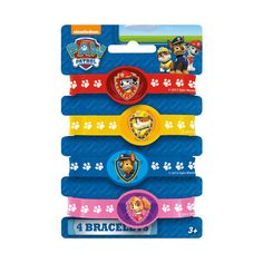 paw patrol 4 pack bracelets