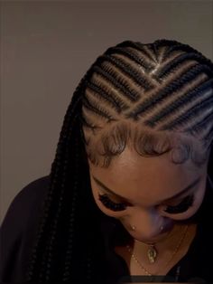 black girl hair, tribal braids, boho braids, hairstyle inspo Crown Row Braids For Black Women, Straight Back With Box Braids, Easy Fulani Braids Hairstyles, School Braid Hairstyles Black, Flip Tribals With Knotless Braids, Half All Back Half Braids, Braids With Cornrows On Top, Easy Fulani Braids Hairstyles Designs, Aztec Braids