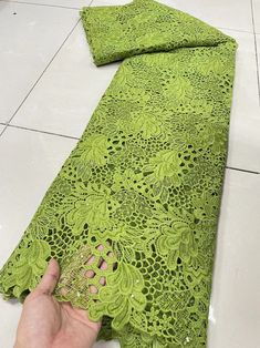 Green Lace Tulle Fabric For Wedding, Green Lace Dress With Lace Trim, Crochet Lace Tulle Fabric For Party, Crochet Lace Fabric For Wedding, Green Lace Dress For Wedding, Nigerian Lace, Womens Wedding Dresses, African Lace, Guipure Lace