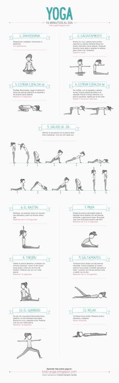 an info sheet with instructions for how to do yoga