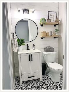 Wallpaper For Bathrooms - Get it while it is still available - So act immediately! Click to visit! One Room Challenge, Room Challenge, White Square