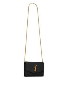 Saint Laurent Uptown Chain Wallet in Grain De Poudre Embossed Leather Chain Wallet, Wallet Chain, Embossed Leather, Emboss, Leather Handbags, Saint Laurent, Grain, Pick Up, In Store