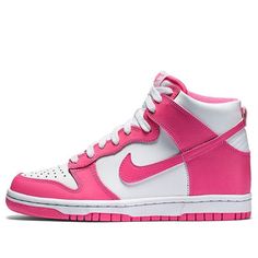 Pink High-top Basketball Shoes With Gum Sole, Pink Basketball Shoes With Gum Sole For Streetwear, Pink Mid-top Custom Sneakers For Streetwear, Pink High-top Sneakers, Retro Pink Sneakers With Rubber Sole, Pink Mid-top Sporty Skate Shoes, Retro Pink Low-top Skate Shoes, Sporty Mid-top Pink Skate Shoes, Sporty Pink Mid-top Skate Shoes