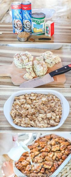 an image of food that is being prepared on the table for baking and other things to eat