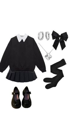 Back To School Outfit Ideas, Outfit Ideas Trendy, Sixth Form Outfits, School Outfit Ideas, School Uniform Outfits, Uniform Accessories, Back To School Outfit, Outfit Inspo Casual, College Style