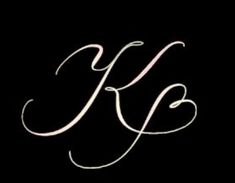 the letter k is shown in white on a black background, and it appears to be cursive