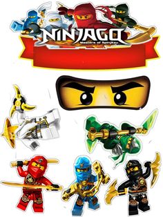 the lego ninjas stickers are all different colors