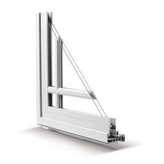 an open window with white frame and metal bars on the bottom half, against a white background