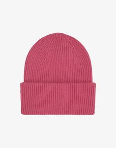 Merino Wool Hat - Raspberry Pink – Colorful Standard Chunky Beanie, Oxblood Red, Merino Wool Scarf, Hat Wool, Beanie Style, Raspberry Pink, Pink Hat, Wool Beanie, Wool Hat