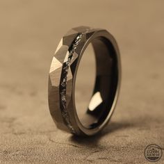 meteorite wedding bands Men Wedding Band Tungsten, Men’s Wedding Rings, Hawaiian Wedding Rings, Hawaiian Heirloom Jewelry, Mens Wedding Rings Unique, Wedding Rings For Men, Meteorite Wedding Band, Band Ideas, Mens Wedding Bands Unique