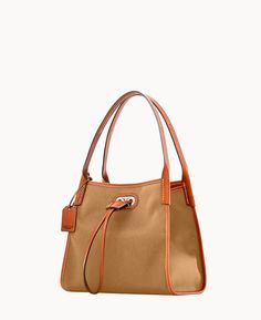 Everyday Handbag, Key Hook, Satchel Tote, Wristlet Clutch, Dooney And Bourke, Dooney & Bourke, Everyday Bag, Printed Leather, Dooney Bourke