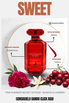 Descubre la elegancia de Pink Shimmer Secret Intense, un Eau De Parfum de Maison Alhambra que combina sofisticación y feminidad en cada gota. Este perfume es una joya olfativa que te envuelve en un aura de lujo y encanto12. Este perfume no solo es una fragancia, es una experiencia sensorial que te transporta a un mundo de lujo y distinción. Perfecto para complementar tu outfit de otoño e invierno, añadiendo un toque de calidez y sofisticación.  #PerfumesÁrabes #PerfumeÁrabe #OutfitDeOtoño #OutfitDeInvierno #MaisonAlhambra #PinkShimmerSecretIntense #FraganciasDeLujo #PerfumeríaOriental 🌟🕌 Aura, Dubai, Pink