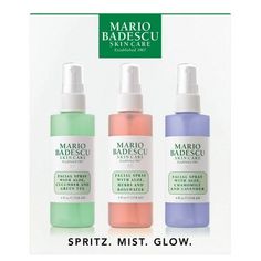 Mix and match your mists to you and your skin’s mood. Mario Badescu Facial Spray, Peel Pads, Mario Badescu Skin Care, Facial Spray, Mario Badescu, Face Mist, Facial Mist, Dehydrated Skin, Rose Water