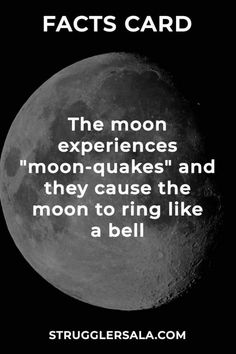 the moon with an interesting quote on it that says,'the moon experiences and they cause