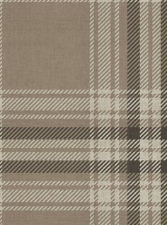 a brown and white plaid pattern on fabric