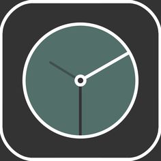 a black and white clock icon