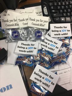 thank you for being a joyful teacher with these candy wrappers and stickers