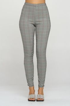 MILLENIUM CHECKER PANTS - 76%RAYON 11%POLYESTER 10%NYLON 3%SPANDEX