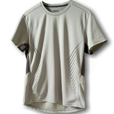 Nwotnever Worn Men's Izod Short Sleeve Steel Grey Perform X Fitness Cool Fx Stretch Athletic Fit T-Shirt Size: (M) Vented Slits On Front Sides Miniature Vented Holes On Upper & Middle Back, & Under Armpits 21" Armpit-Armpit; 28.5" Nape Of Neck To Bottom Of Shirt & Running Jersey, Men Activewear, Polo Shirt Design, Sports Wear Women, Nape Of Neck, Grey T Shirt, Activewear Fashion, Women Sports, Sports Wear