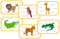 an image of animals that can be used to teach children