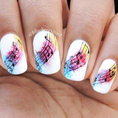 Music Note Nails, Music Nail Art, Nails Music, Music Nails, Crazy Nail Art, Colorful Nail, Crazy Nails