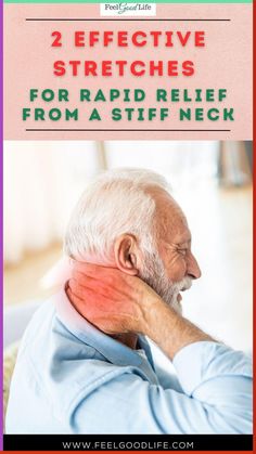 Discover 2 highly effective stretches for rapid relief from a stiff neck. Regain flexibility, alleviate discomfort, and improve your overall well-being in just a few minutes. Don't let neck pain hold you back any longer – click to learn these simple, transformative techniques that can be easily incorporated into your daily routine for long-lasting results! #StiffNeckRelief #NeckPain #NeckStretches #ImprovedMobility #Wellness #PainManagement Stiff Neck Stretches, Nighttime Stretches, Neck Pain Relief Stretches, Stiff Neck Relief, Neck Pain Exercises, Relieve Neck Pain, Neck Relief, Improve Mobility, Stiff Neck