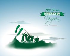 Vector illustration for happy nigeria in... | Premium Vector #Freepik #vector #nigeria-independence-day #nigeria #nigeria-independence #national-day Nigeria Democracy Day Design, Nigerian Independence Day Design, Nigeria Independence Day Design, Nigerian Independence Day, Happy Independence Day Nigeria, Nigerian Independence, Nigerian Flag