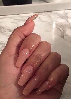 pinterest//@shaizzleee🧚🏽‍♀️ Nude Acrylic Nails Coffin, Nail Coffin Ideas, Nail Coffin, Nude Acrylic Nails, Nude Nail, Shiny Nails, Acrylic Nails Coffin, Nails Coffin, Pretty Acrylic Nails