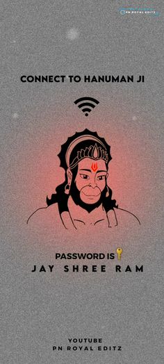 the cover for connect to hanumann ji's book, password is jay shre ram