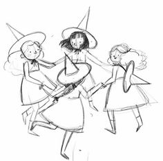 People As Cartoons, Witches Dancing, Simple Characters, Sketches Of People, Book Illustration Art, 캐릭터 드로잉, Arte Sketchbook, Sketchbook Inspiration, Summer Heat