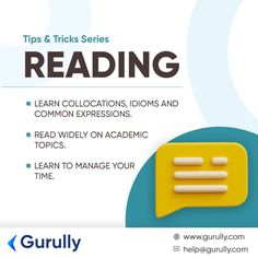 a poster with the words tips and tricks for reading on it, including an image of a