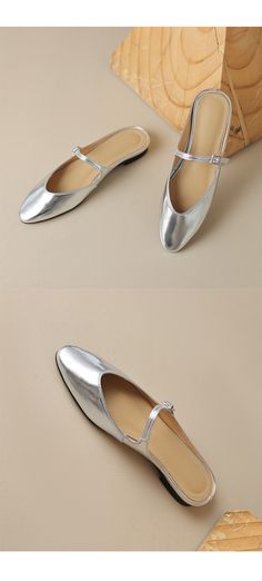 CHIKO Kasie Round Toe Block Heels Clogs/Mules Shoes Womens Shoes Clogs & Mules, Shoes Heels Clogs & Mules, Formal Clogs With Heel Strap And Round Toe, Mules & Clogs, Silver Mules With Removable Insole And Round Toe, Silver Leather Mules With Flat Heel, Modern Slip-on Mules With Heel Loop, Chic Flat-heel Platform Mules, Silver Closed Toe Flats With Leather Sole