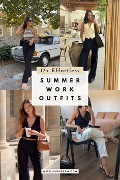 Summer Outfits For Heat, Minimal Work Outfit Summer, July Work Outfits, Summer Work Outfits Women Office, Humid Weather Outfit Work, Quick Work Outfits, Work Dinner Outfit Summer, Work Outfits Summer 2024, Work Outfits For Hot Weather