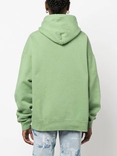 Collina Strada Худи с Кулиской - Farfetch Green Drawstring Hood Sweats For Athleisure, Green Athleisure Sweats With Drawstring Hood, Streetwear Sweats With Drawstring And Hooded Shape, Streetwear Hooded Sweats With Drawstring, Hooded Drawstring Sweats For Spring, Green Cotton Hoodie Sweats, Cotton Drawstring Hoodie, Green Drawstring Hood Sweatshirt For Loungewear, Green Winter Hoodie Sweats