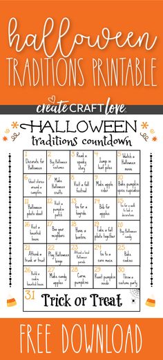 halloween printables and activities for kids to do with the trick or treat game