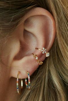 Conch Piercing Ideas, Piercing Ideas, Daith Piercing, Conch Piercing, Ear Piercing