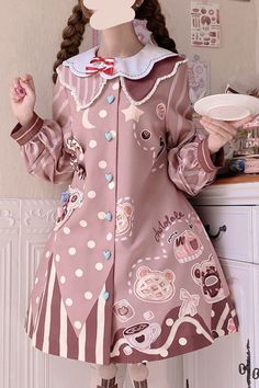 SKU: LIN01770 Fabric: Polyester Cotton Style types: Sweet Lolita Season: Spring, Summer, Autumn, Winter Notice: Any of the accessory is not included. (IN)Size Shoulder Width Sleeve Length Bust Dress Length S 13.78 22.83 35.43 33.46 M 14.17 23.23 37.01 34.06 L 14.57 23.62 38.58 34.65 XL 14.96 24.02 40.16 35.24 Kawaii Long Sleeve Summer Dress, Pink Long Sleeve Kawaii Dress, Cute Multicolor Long Sleeve Dresses, Cute Long Sleeve Pink Dress, Pink Doll Collar Kawaii Dress, Pink Kawaii Dress With Doll Collar, Kawaii Long Sleeve Party Dress, Playful Long Sleeve Purple Dress, Playful Purple Long Sleeve Dress