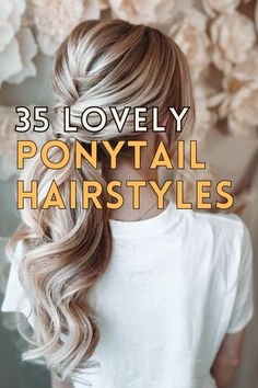 Are you seeking for something simple yet classy for your long hair? We got some ponytail hairstye ideas you might want to check out High Ponytail Updos, Fancy Ponytails For Long Hair, Up Dos For Medium Hair Ponytail, Sophisticated Ponytail Hairstyles, Ponytail Elegant Hairstyles, Bridesmaid Side Ponytail, Hairdo For Long Hair Wedding, Simple Styles For Long Hair, Cute Simple Long Hairstyles