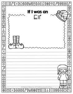 the letter i was an elf worksheet for kids to practice writing and coloring