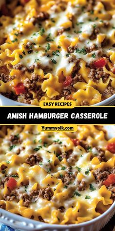 A photo of someone easily assembling an Easy Hamburger Casserole in their kitchen. Easy Hamburger, Hearty Meals, Ground Beef Recipes, Weeknight Meals, Quick Recipes, Potato Recipes, Fruits And Veggies