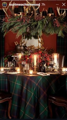 Table Scapes Everyday, Winter Vignettes, Highland Christmas, Tuesday Christmas, Lumberjack Christmas, Academia Christmas, Christmas Greens, Room For Tuesday, Christmas Vibe