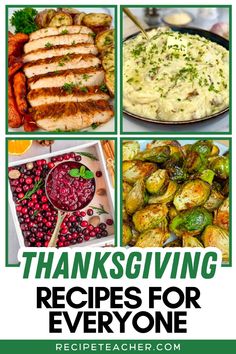 thanksgiving recipes for everyone to enjoy and share on the table with friends, or family