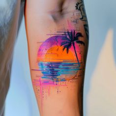 Sunset Tattoo Art Set