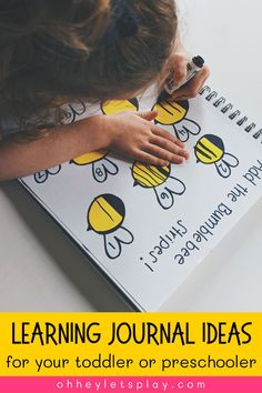 Create simple, hands on learning activities for your toddler or preschool with these learning journal ideas and tips. Learn all about learning journals and how I use them to teach my toddler and preschooler at home along with how to start a learning journal for your child. These learning journal ideas and activities are perfect for teaching your child literacy and math skills using simple, DIY journal activities for preschoolers, toddlers and early elementary children. Diy Toddler Activity Book, Diy Busy Book Toddler, Toddler Workbook Ideas, Toddler Journal Ideas, Preschool Learning Journal, Activity Book Ideas, Learning Journal Ideas, Preschool Journal Ideas, Toddler Learning Journal