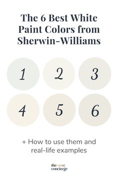 the 6 best white paint colors from sherylin - williams