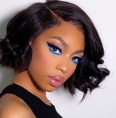 Mekap Mata, Blue Makeup Looks, Makeup News, Smink Inspiration, Ombré Hair