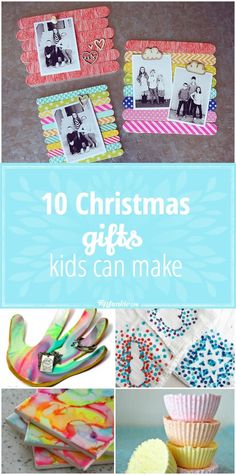 10 Christmas Gifts Kids Can Make via @tipjunkie Christmas Gifts Kids Can Make, Gifts For Mom From Kids, Gifts For Kids To Make, Gifts Kids Can Make, Homemade Kids Gifts, Homemade Gifts For Boyfriend, Easy Homemade Gifts, Rustic Wedding Diy