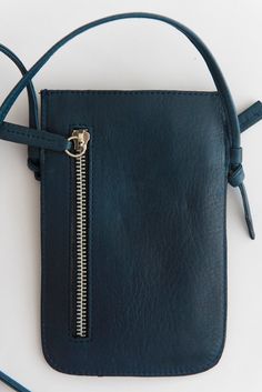 Phone Bag – Gaucha Leather Denim Phone Bag, Open Top, Phone Pouch, Phone Bag, Small Accessories, Leather Care, Blue Bags, Vegetable Tanned Leather, Small Bags