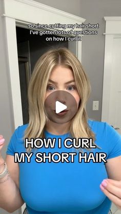 Curling Tongs How To Use, How To Curl Hair With Hot Rollers, Bouncy Curls Short Hair, Tiny Curling Iron Curls, How To Use A Curling Wand, Kristin Bell Hair, How To Curl Short Hair With Curling Iron, Big Curls Short Hair